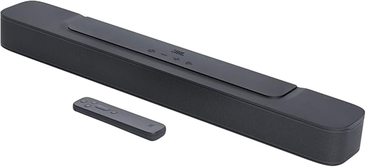 compact jbl soundbar black