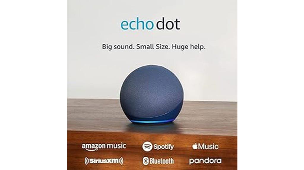 echo dot in deep blue