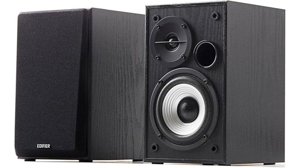 active bookshelf speakers pair