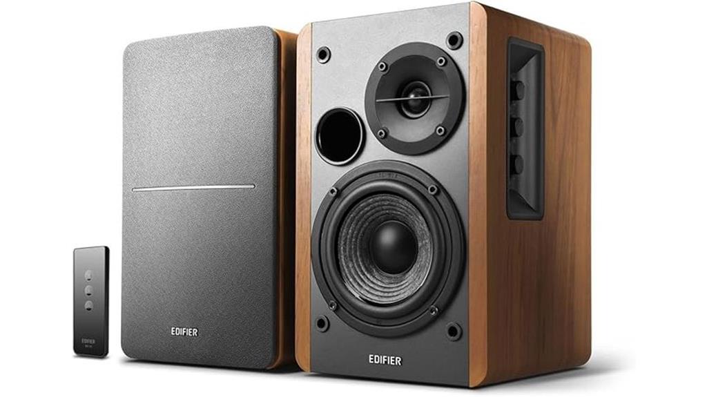 quality powered bookshelf speakers