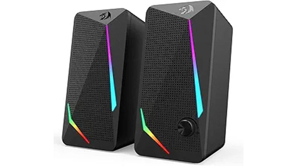 rgb desktop speakers redragon