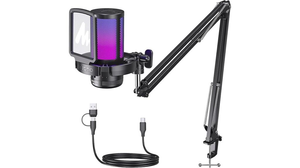 maono usb gaming microphone