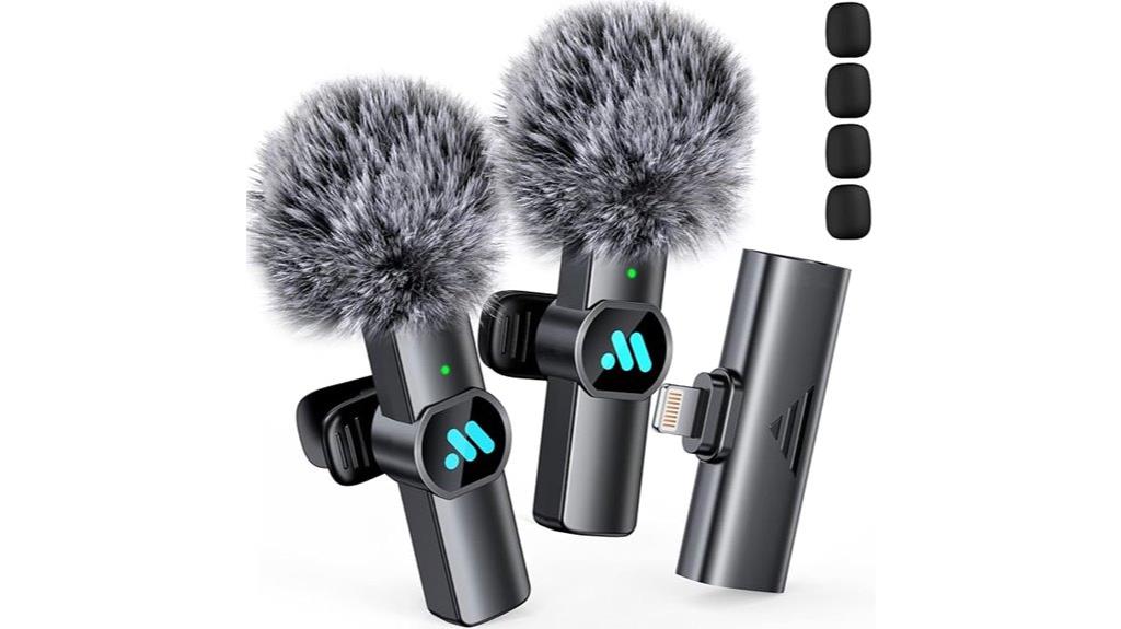 wireless lavalier microphones for iphone