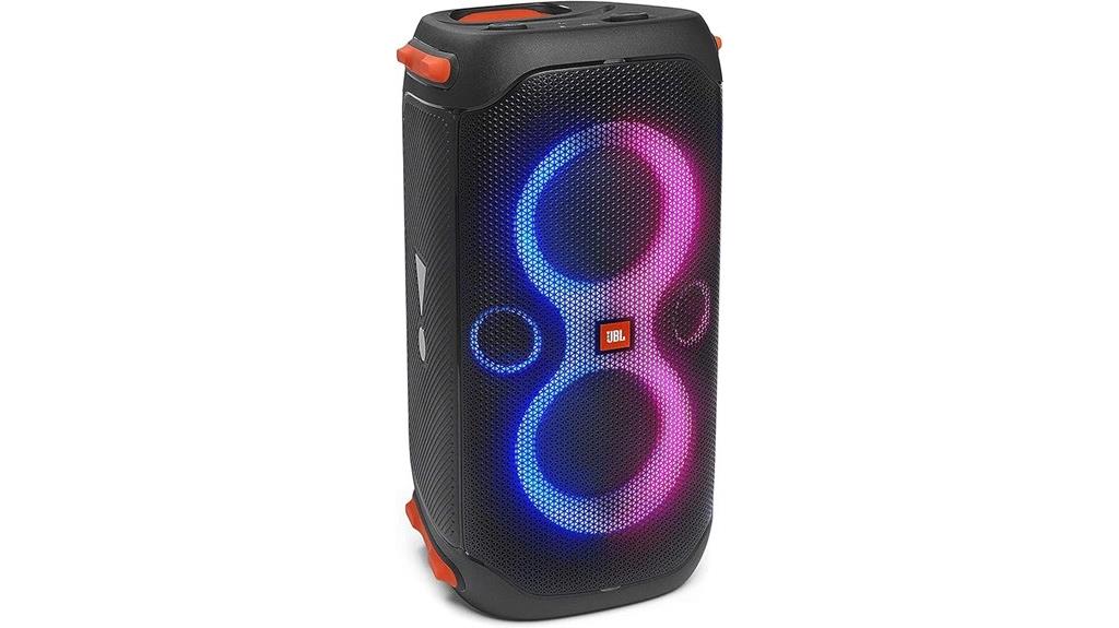 portable speaker with lights